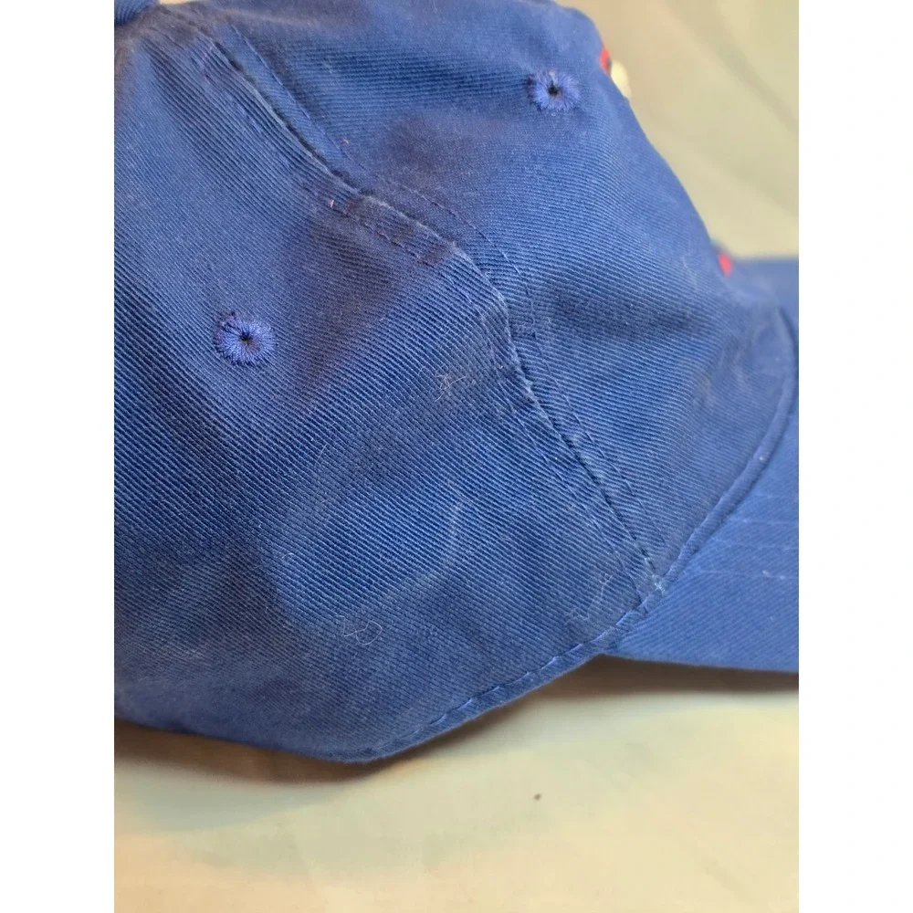 OC Sports Blue Embroidered Shield Star Logo Baseball Cap Adjustable Hat OSFM